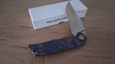 Six Leaf Skeleton Folding Knife - Titanium Handle - Sold Out Online - PO-SL-91 picture