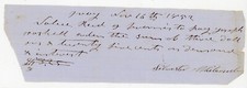 1852 Handwritten Promissory Note Signed Silvester Whitcomb Troy NH Jos Haskell picture