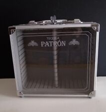 PATRON TEQUILA ANEJO CHROME SILVER CASE Removable Divider, Well Made Toggle Lock picture