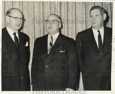 1963 Press Photo John Julian and colleagues at Chicago Farmers Club's luncheon picture