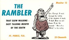 Amateur CB Radio The Rambler Ft Pierce Florida Monitor 15 Vintage Postcard picture