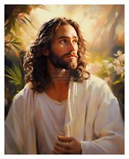 JESUS CHRIST OF NAZARETH CHRISTIAN PAINTING 8X10 PHOTO picture