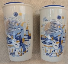 2022 Disney World 50th Anniversary year Starbucks Epcot Tumbler - lot of 2 picture