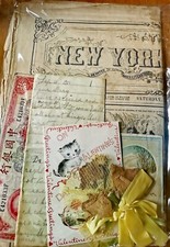 Antique and vintage Ephemera Surprise Lot, all Originals, up to 80 Items picture