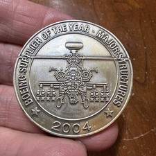 Rare 2004 Boeing Supplier Of The Year Apache Helicopter Netherlands Coin picture
