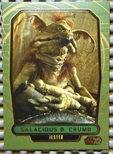 STAR WARS GALACTIC FILES GOLD PARALLEL #181 2012 TOPPS SALACIOUS B CRUMB 1/1 🔥 picture