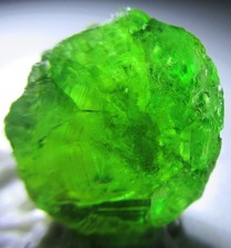 Andradite / Grossular Green Garnet  Crystal Facet Rough From Mali. 6.0 Crt picture