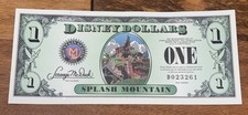 Disney Splash Mountain $1 Dollar 2014 D Series 5 Digit Serial Uncirculated picture
