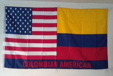 1 COLOMBIA-USA FRIENDLY FLAG (3X5FT) $20 picture