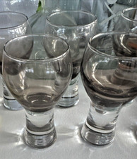 MCM Bar Glasses Drinking Barware 6-Vintage Midcentury Modern Contemporary Smokey picture
