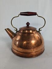 Paul Revere Copper Kettle Vintage Tea Pot 1801 Revere Ware wood handle picture