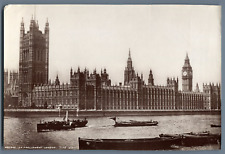 J.V., UK, London, House of Parliament Vintage Albumen Print. James Valentine ph picture