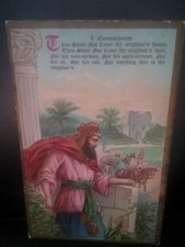 Postcard  10th Commandment (Embossed) picture