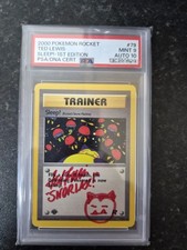 Pokemon Team Rocket Sleep 1st Edition PSA 9 Ted Lewis Auto PSA 10 picture