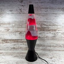 Vintage 1997 Lava Lite Red Marble Lava Lamp 16.5