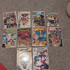 Spider-Man 1 X-Force New mutants 87 rider 15 apiderman 362 Gold lot 2nd Print picture