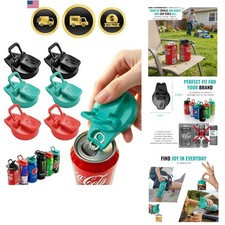 2-in-1 Soda Can Lids & Soda Can Openers Reusable BPA-Free Can Covers for Soda... picture