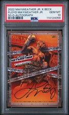 2022 FLOYD MAYWEATHER JR. X TYSON BECK FLOYD MAYWEATHER JR. 21/35 PSA 10 picture