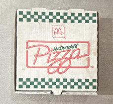 McDONALD'S 6 INCH PIZZA BOX & BROCHURE 1989 Vintage picture