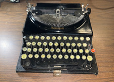 Vtg 1928-1929 Remington Portable Model 3 Typewriter with case for repair picture