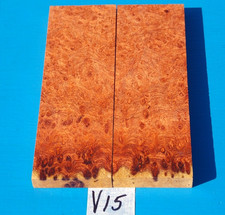 1 PAIR AMBOYNA BURL KNIFE SCALES~5/16
