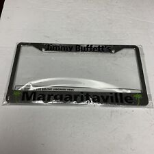 NOS JIMMY BUFFETT’S MARGARITAVILLE License Plate Frame Metal Excellent Cond 🌴 picture