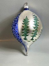 Vintage Christopher Radko Christmas Ornament Glass Figurine SIGNED Santa Ball 1 picture
