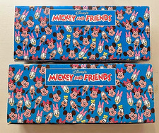 Vintage 1980s Disney Mickey Mouse Glass Tumbler Sets - 8 Glasses New Old Stock picture