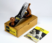 Vintage Stanley Bailey No. 4 Smooth Bottom Hand Wood Plane in Original Box USA picture