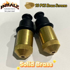 Inhale 2 PCS Solid Brass Sneak A Toke herb tobacco smoking pipe w brass screen picture