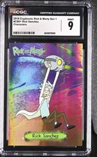 2018 Cryptozoic Rick & Morty Season 1 Characters CB01 Rick Sanchez CGC 9 picture