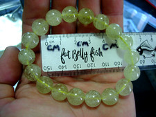 140 carats 11mm smooth round sphere beads Libyan Desert Glass bracelet with COA picture