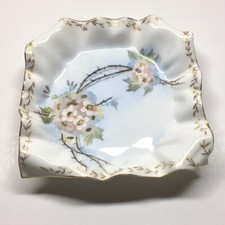 Vtge Floral Trinket Dish Hand Painted J.P.L France Jean Pouyat Limoges picture