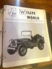 Willys World Club of America Newsletter Binder Brochures 1974-1979 Jeep Vintage picture