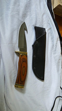 Buck 191 USA Fixed Blade Hunting Knife Wood Handle picture