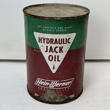 Vintage Hein-Werner Hydraulic Jack Oil Empty Can Quart picture