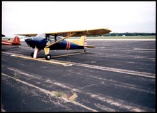 Blue Yellow Luscombe T-8F Silvaire Monoplane N1827B Airport Photo Print picture