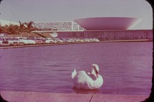 c1960's 35mm Slide, Brasilia Brazil, National Congress Building, Modernist picture