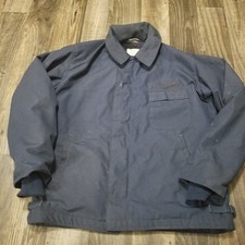 Navy Cold Weather Flame Resistant Fleece Lined Class 1 Deck Jacket Mens Large picture
