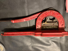 Vtg Antique Star Cast Iron Metal Hand Crank Tobacco Cutter picture