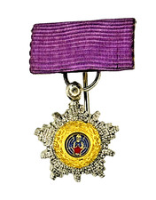 Rare Yugoslavia Order of the Yugoslav Star 1st Class Miniature Medal Silver Gilt picture