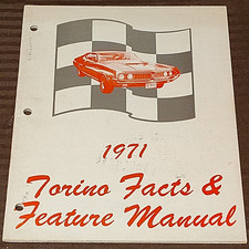 1971 Ford Torino Illustrated Facts and Features Manual 71 picture