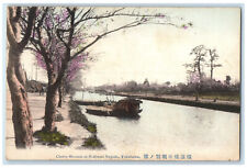 c1910 Cherry Blossom at Horiwari Negishi Yokohama Japan Posted Antique Postcard picture