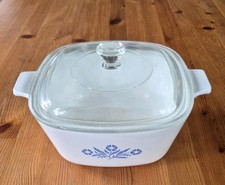 Vintage Corning Ware Cornflower Blue Casserole Dish – 1¾ Qt w Lid picture