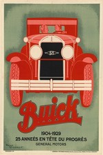 🚗 Buick (1904-1929) Vintage Car Poster - 24x36” - Premium Matte Paper 200gsm picture