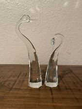 Pair of Vintage Crystal Swans 1990’s Shannon Crystal, Ireland *Signed* picture