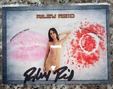 Collectors Expo 💫 Authentic Auto Kiss Nip Card 💫  💕Riley Reid 2018💕 AVN🏆 picture