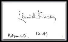 Leonid Kinskey - Actor - 3x5 Card - Signed / Autograph (c) picture