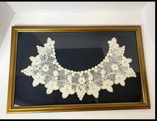 Antique 1918 Hand-Crocheted Lace Graduation Collar – Gorham Normal School, Maine picture