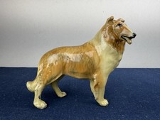 Vintage Mortens Studio Collie Lassie Figure Large Enameled Metal Dog Figurine picture